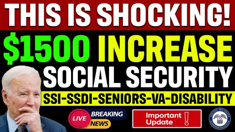 SHOCKING: New 2023 Social Security Bill to Boost Benefits $1500 OR 25% | SSI SSDI SSA COLA Update